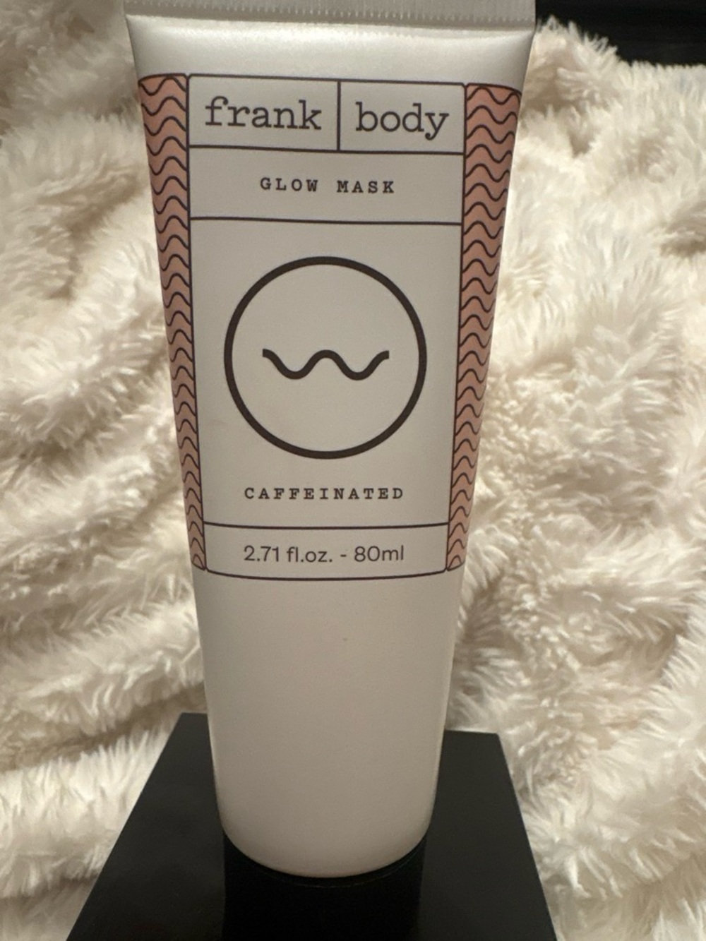 Frank Body Caffeinated Glow Mask — White with Pink Accents